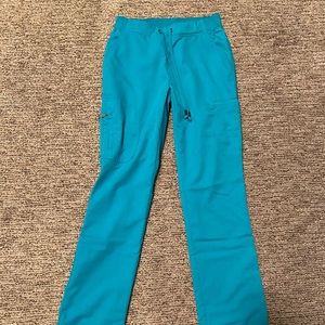 Grey’s Anatomy 6 pocket scrub pants, teal, XXST